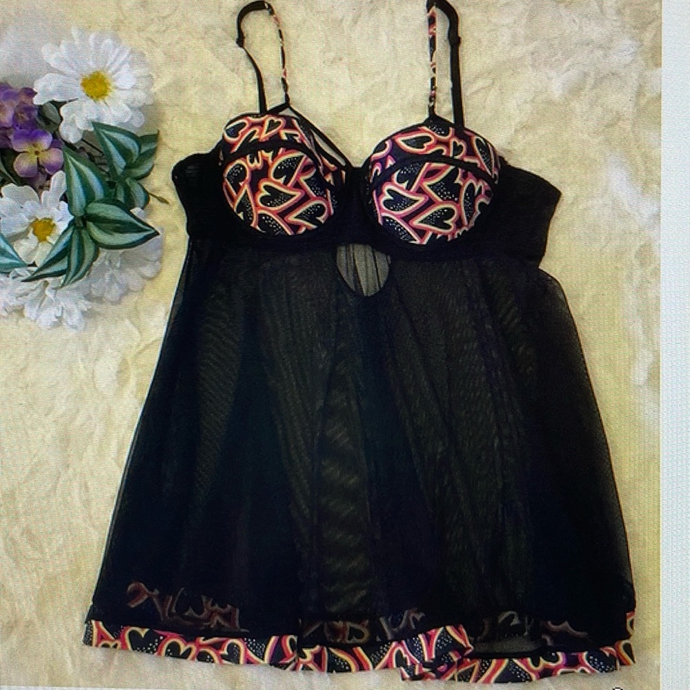 Frederick’s of Hollywood Black Chemise